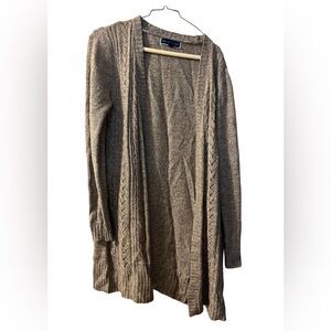 🧥 Karen Scott Women’s Cardigan – Brown Marl (Size M)